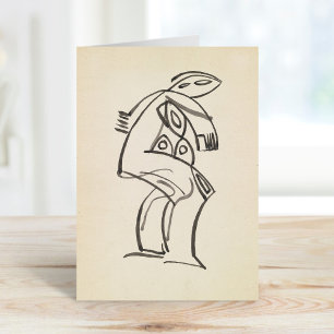 Carte Étude d'une figure féminine   Henri Gaudier-Brzesk