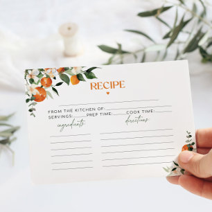 Carte Eucalyptus agrus oranges recette de douche nuptial