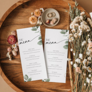 Carte Eucalyptus verdoyant Nourriture et boissons Sage G