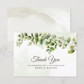 Carte Eucalyptus Vert Élégant