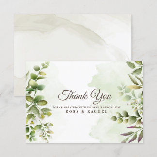 Carte Eucalyptus Vert Élégant