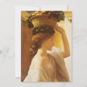 Carte Eucharis - Jeune Fille avec une corbeille de fruit