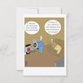 Carte Everyday humour card for the old scooter fanatic
