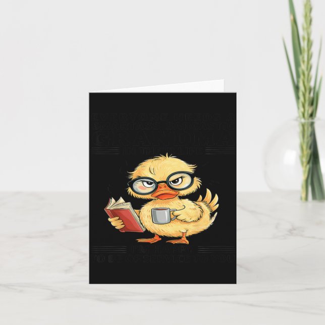 Carte Everyone Needs A Smart Sarcastic Grandma In Their  (Devant)