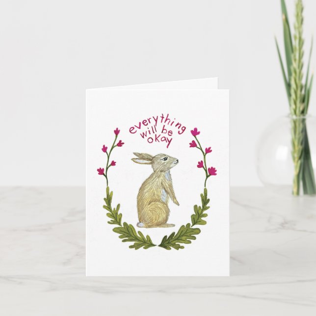 Carte Everything Will Be Ok Greeting Card (Devant)