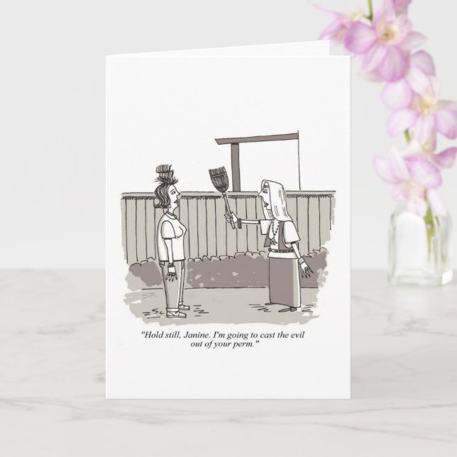 Carte Evil Perm greeting card (Orchidée)