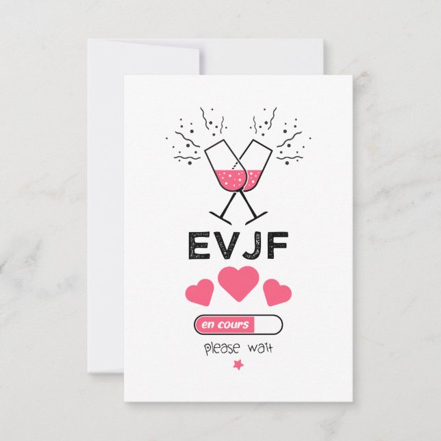 Carte EVJF en cours please wait (Devant)