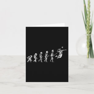 Carte Evolution De Volley-Ball Man Drôle Joueur De Vball