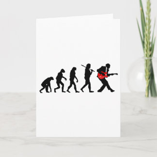 Carte Évolution du joueur guitare