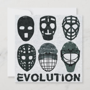 Carte Évolution du masque de gardien de hockey
