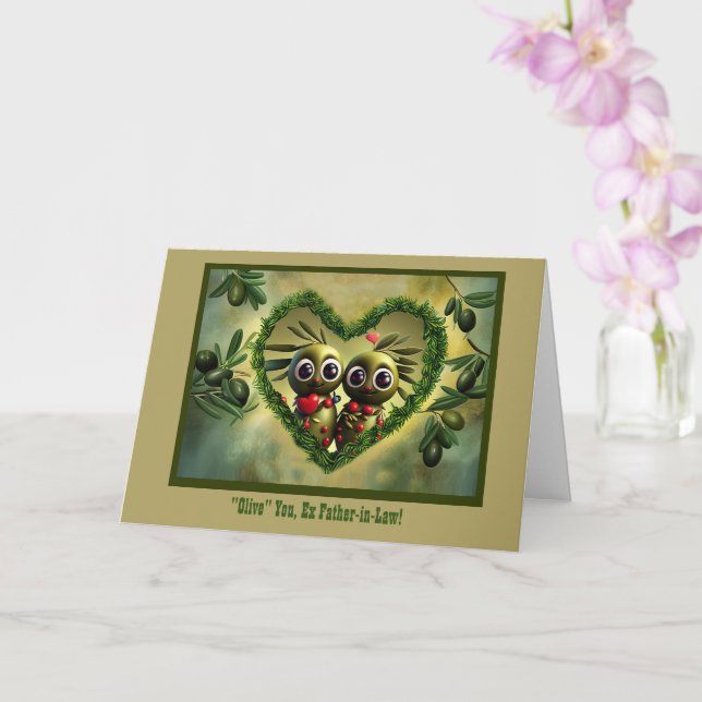 Carte Ex Père en droit Bonne Fête des pères mignonne ave (Orchidée)