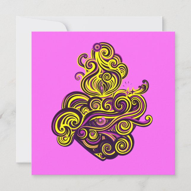 Carte Ex-voto, sacré coeur, édition Flash Pink (Devant)