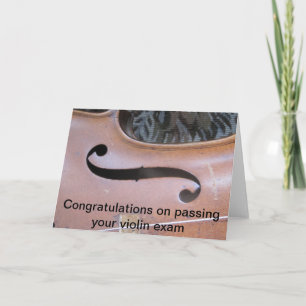Carte examen de violon