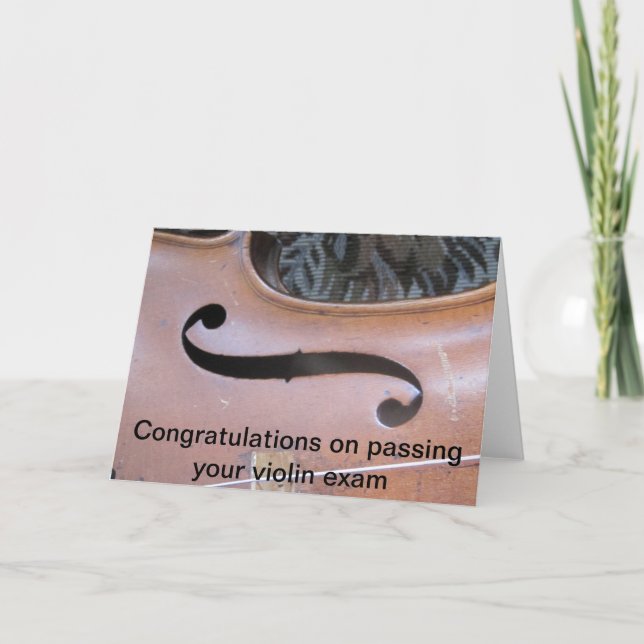 Carte examen de violon (Devant)