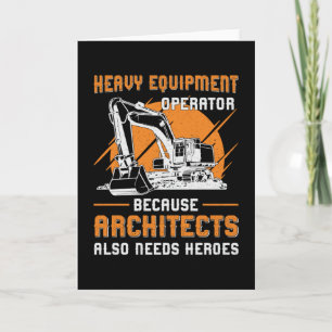 Carte Excavateur Matériel lourd Opérateur Construction