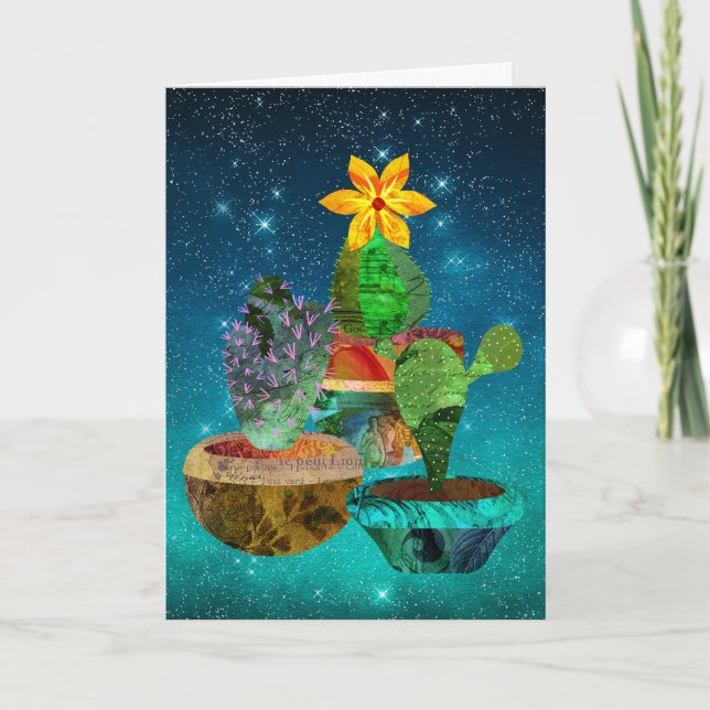 Carte Excuses de Cactus Starry Sky (Devant)