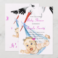 Exemple d'invitation de Baby shower de transport d