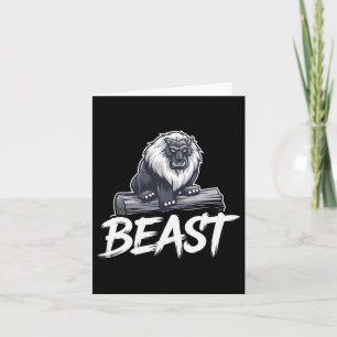 Carte Exercice Beast Gym Bodybuilding Entraînement Fitne
