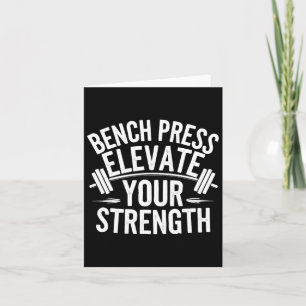 Carte Exercice Bench Press Bodybuilding Fitness Workout