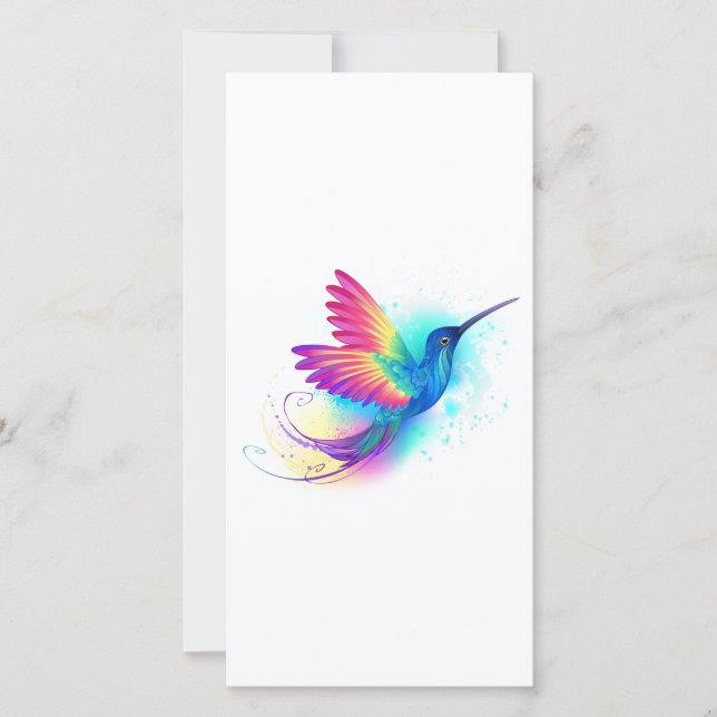 Carte Exotic Rainbow Hummingbird (Devant)