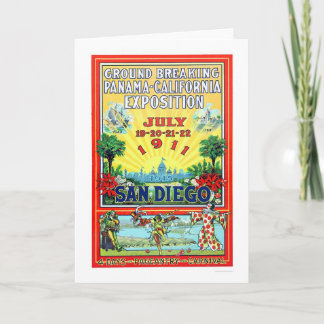 Carte Exposition du Panama - de la Californie à San