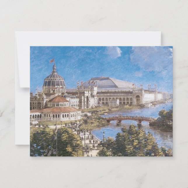 Carte Exposition universelle colombienne de Theodore Rob (Devant)