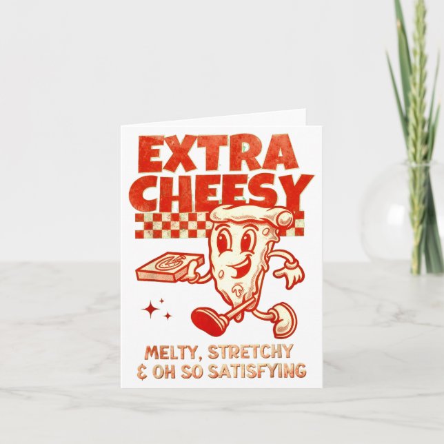 Carte Extra Cheesy Unhinged Funny Retro Funny Adult Pran (Devant)