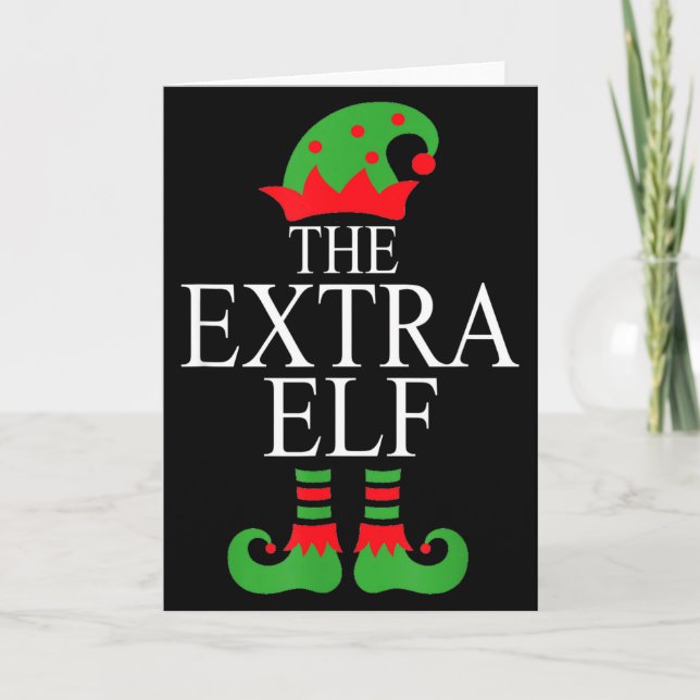Carte Extra Elf Family Matching Christmas Group Pajama M (Devant)