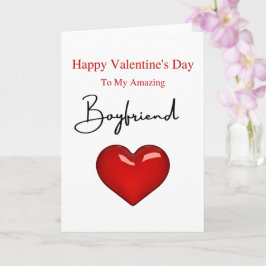 Carte Extraordinaire petit ami Valentine's Day