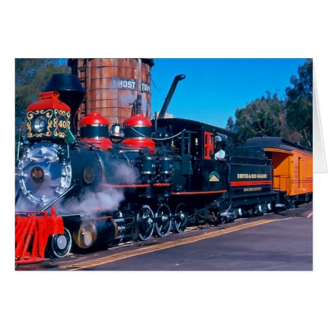 Carte Extraordinaire vierge de train (Devant horizontal)