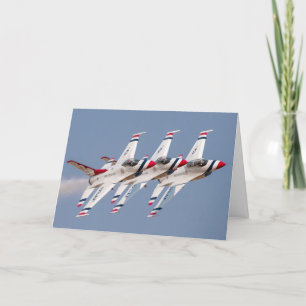 Carte F-16 Thunderbirds de l'USAF 4 juillet / Fête de l'