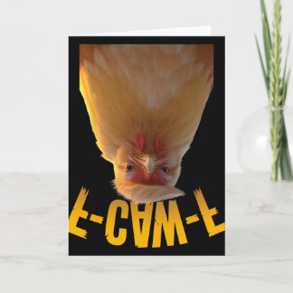 Carte F-caw-f Funny Chicken Humor F-caw-f Quote Trump 