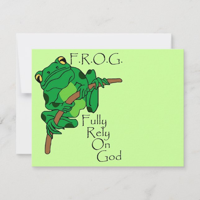 Carte F.R.O.G. S'Appuie Pleinement Sur Dieu #1 (Devant)