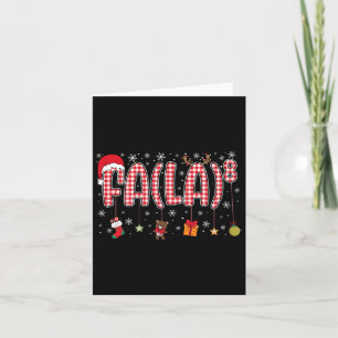 Carte Fa (la)8 Funny Christmas Père Noël Fa La Math Ense