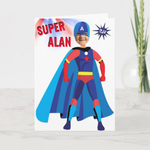 Carte Fab Birthday Superhero USA Stunning Boy Extraordin