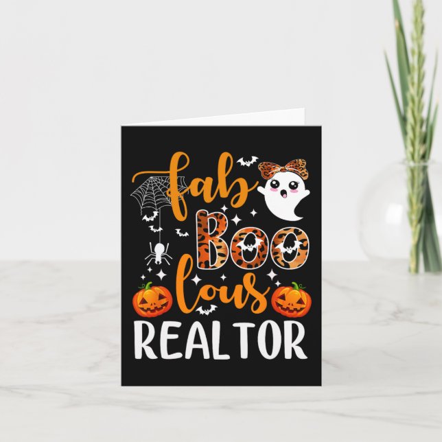 Carte Faboolly Realtor Halloween Realtor Immobilier Ag (Devant)