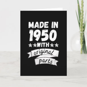 Carte fabriqué en 1950 avec des pièces d'origine,