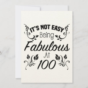 Carte Fabuleux 100e anniversaire