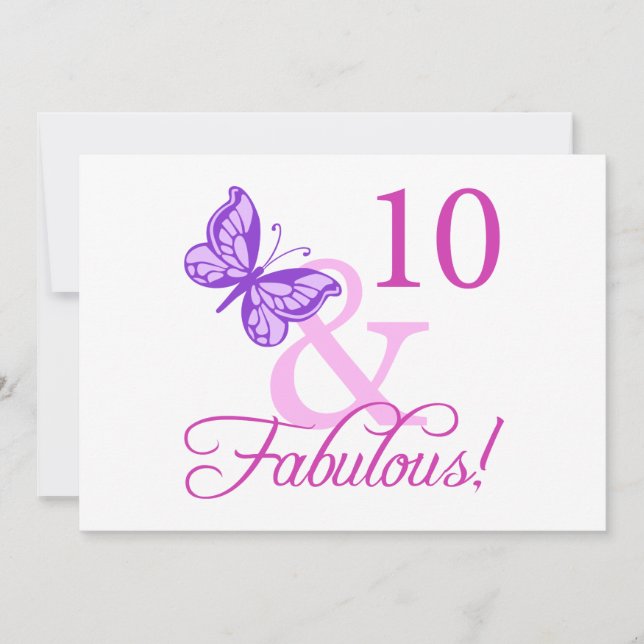 Carte Fabuleux 10e anniversaire (Devant)