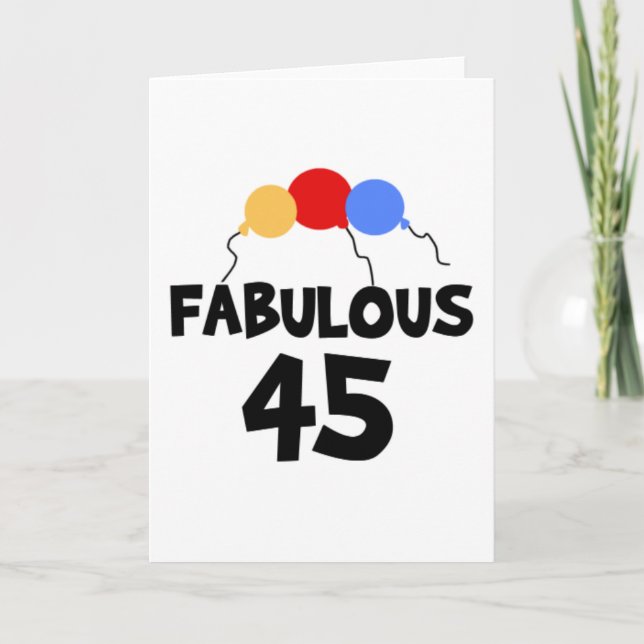 Carte Fabuleux 45 (Devant)