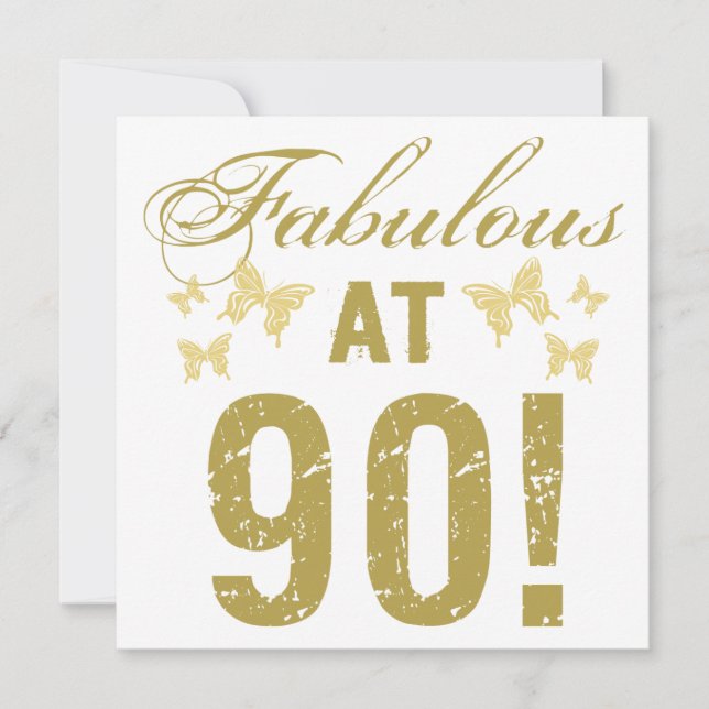 Carte Fabuleux 90e anniversaire (Devant)