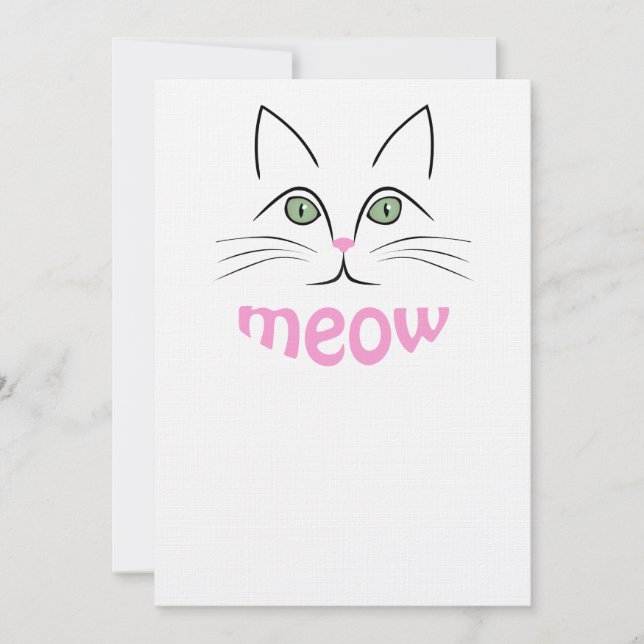 Carte Face de chat (Devant)