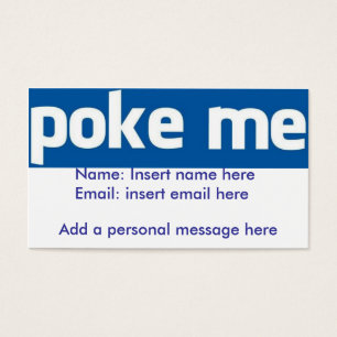 Carte Facebook Poke Me