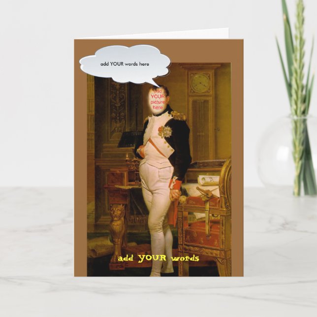 Carte faceinhole Napoléon Bonaparte (Devant)