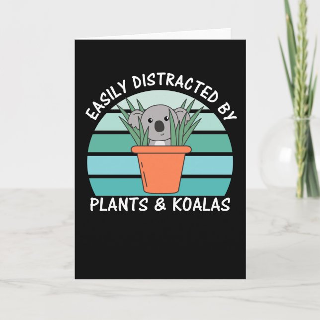 Carte Facilement Distrait Par Les Plantes Et Les Plantes (Devant)
