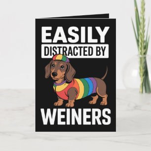Carte Facilement Distrait Par Weiners LGBTQ Rainbow Gay