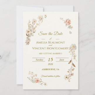 Carte Faire Carton d'Invitation Botanique pour Sauvegard