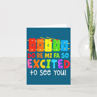 Carte Faire Chemise Ré Mi Fa Sol Excité