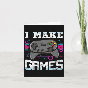 Carte Faire des jeux pour le jeu vidéo développeur cadea