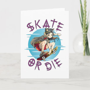 Carte Faire du skate ou mourir Fille skateuse